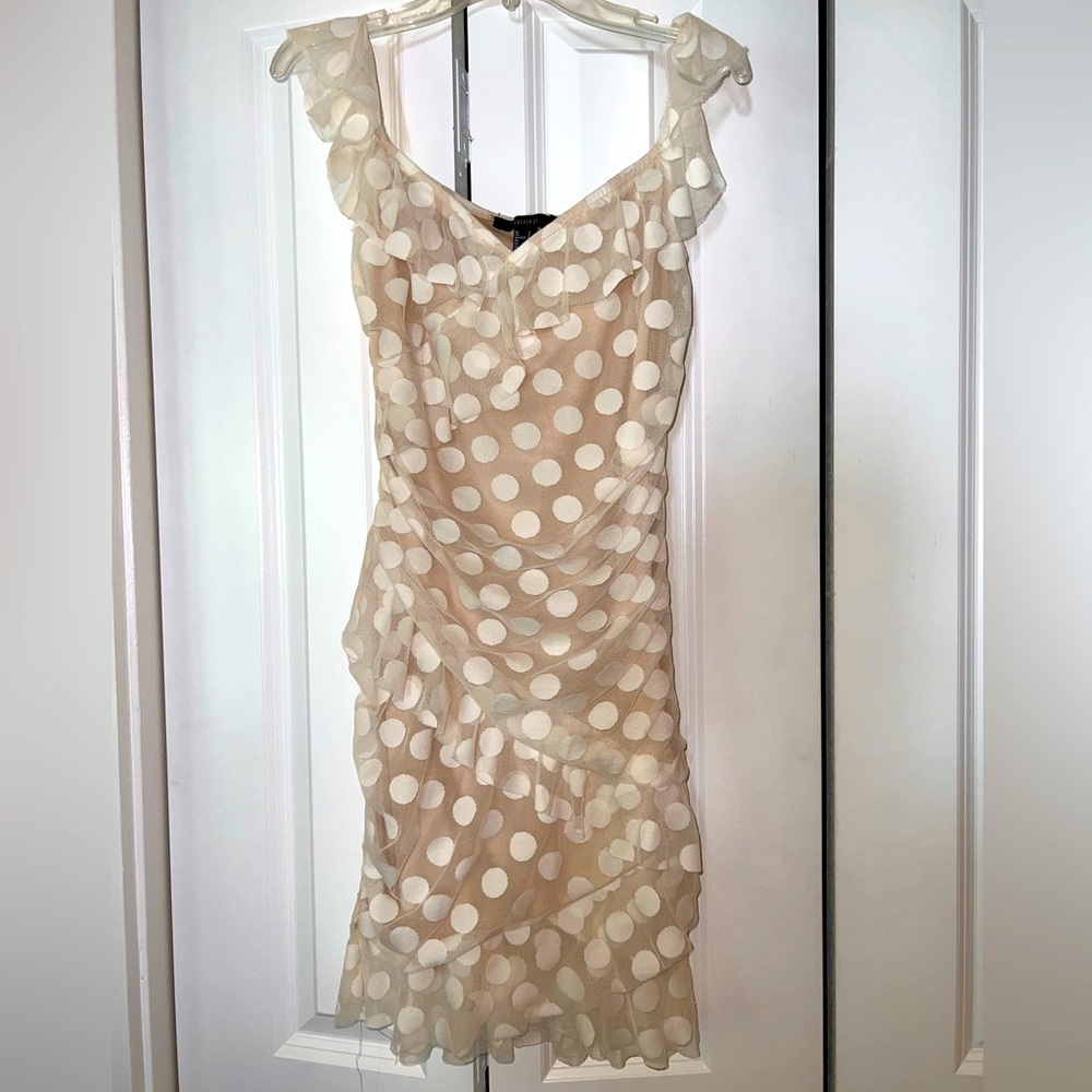 Polka dot mini dress